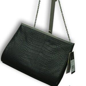 NWT Christian Lacroix Sasha Black Pockets Chain Strap Crossbody Bag